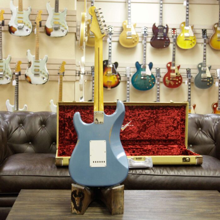 Fender Custom Shop 1958 Stratocaster Relic HSS EVH Bridge Pickup Maple Neck Blue Agave - Image 14