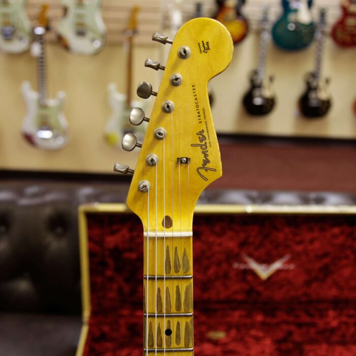 Fender Custom Shop 1958 Stratocaster Relic HSS EVH Bridge Pickup Maple Neck Blue Agave - Image 8