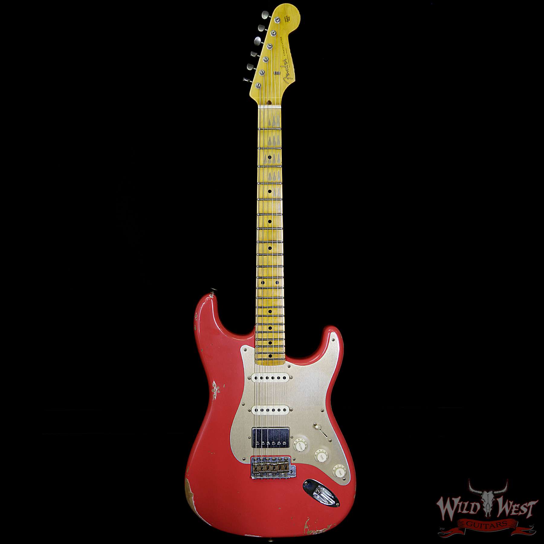 fender-1958strat-relic-hss-frd-r93635-bf__wwg.jpg Fender Custom Shop 1958 Stratocaster Relic HSS EVH Pickup Maple Neck Fiesta Red - Image 5