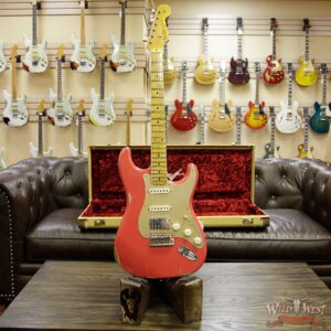 Fender Custom Shop 1958 Stratocaster Relic HSS EVH Pickup Maple Neck Fiesta Red - Image 11