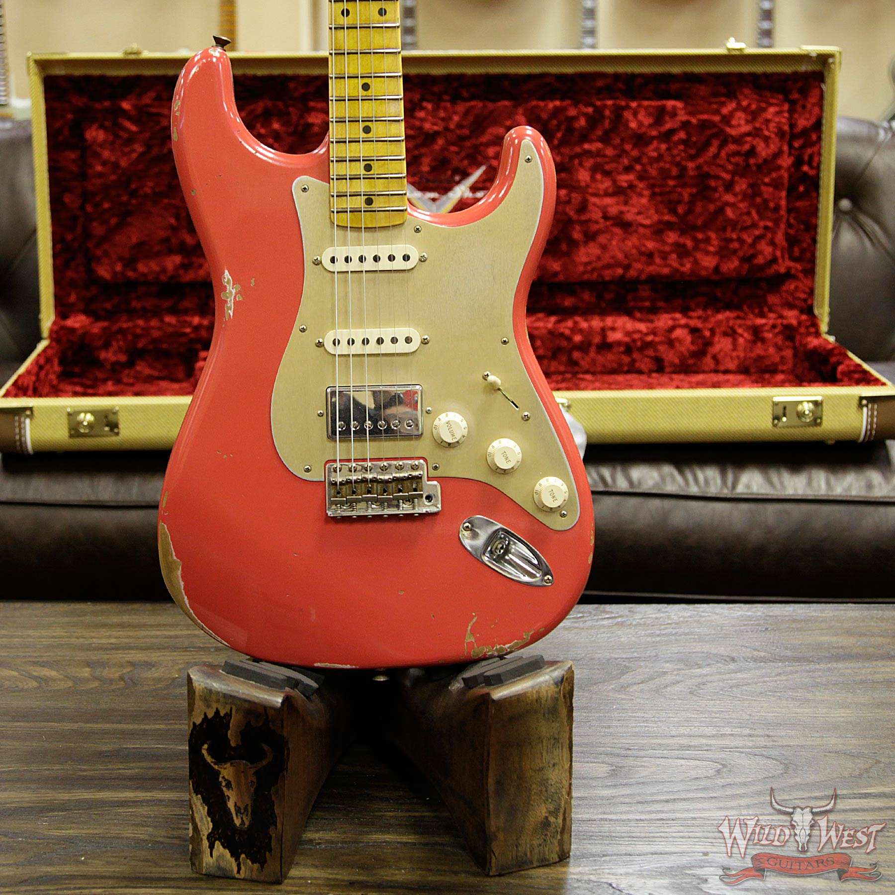 fender-1958strat-relic-hss-frd-r93635-d__wwg.jpg Fender Custom Shop 1958 Stratocaster Relic HSS EVH Pickup Maple Neck Fiesta Red - Image 10