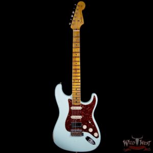 Fender Custom Shop 1958 Stratocaster HSS EVH Pickup Relic Maple Neck & Board Surf Green - Image 6