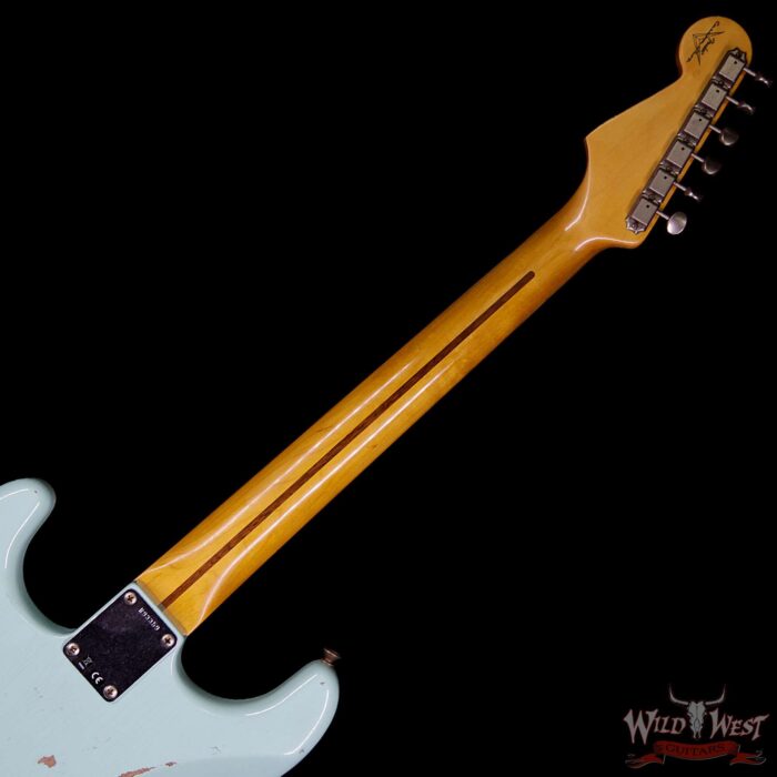 Fender Custom Shop 1958 Stratocaster HSS EVH Pickup Relic Maple Neck & Board Surf Green - Image 13