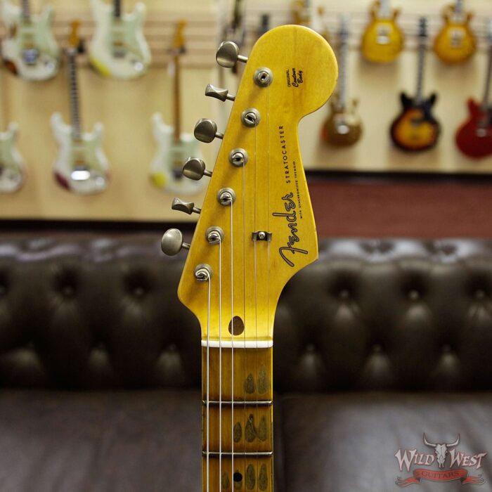 Fender Custom Shop 1958 Stratocaster HSS EVH Pickup Relic Maple Neck & Board Surf Green - Image 10