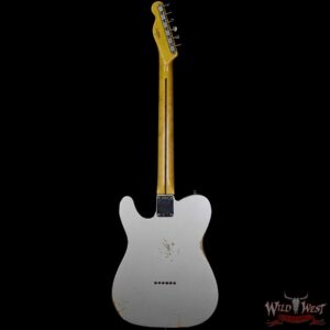 2018 Fender Custom Shop 1958 Telecaster Custom Relic HH EVH Pickups Inca Silver - Image 6