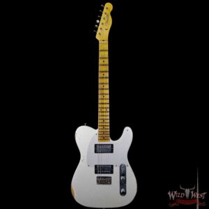 2018 Fender Custom Shop 1958 Telecaster Custom Relic HH EVH Pickups Inca Silver - Image 5