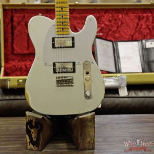 2018 Fender Custom Shop 1958 Telecaster Custom Relic HH EVH Pickups Inca Silver - Image 10