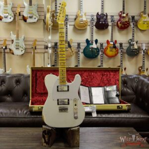2018 Fender Custom Shop 1958 Telecaster Custom Relic HH EVH Pickups Inca Silver - Image 11