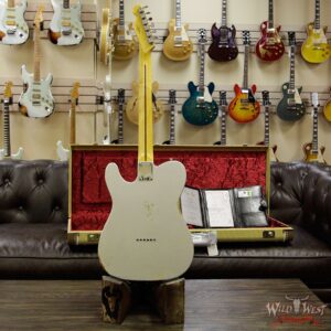 2018 Fender Custom Shop 1958 Telecaster Custom Relic HH EVH Pickups Inca Silver - Image 15