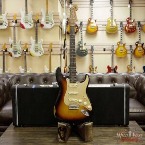 Fender Custom Shop 1960 Stratocaster Relic Roasted Birdseye Neck Rosewood Fingerboard Faded 3 Tone Sunburst - Image 12