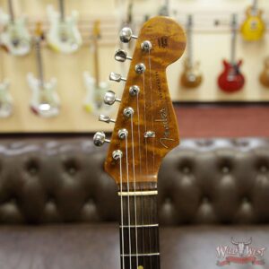 Fender Custom Shop 1960 Stratocaster Relic Roasted Birdseye Neck Rosewood Fingerboard Faded 3 Tone Sunburst - Image 10