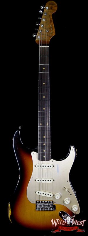 Fender Custom Shop 1960 Stratocaster Relic Roasted Birdseye Neck Rosewood Fingerboard Faded 3 Tone Sunburst