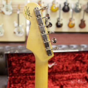 2017 Fender Custom Shop 1960 Stratocaster NOS Floyd Rose HSS Rosewood Fretboard Blue Sparkle - Image 8