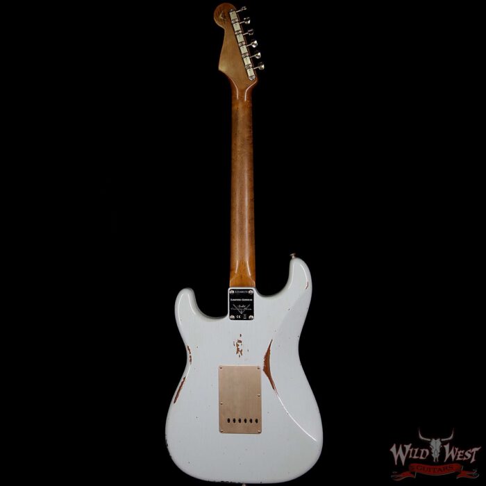 Fender Custom Shop 1960 Roasted Stratocaster Relic AAA Rosewood Fingerboard Faded Sonic Blue - Image 6