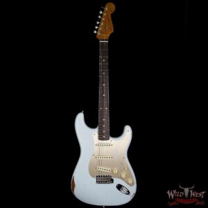Fender Custom Shop 1960 Roasted Stratocaster Relic AAA Rosewood Fingerboard Faded Sonic Blue - Image 5