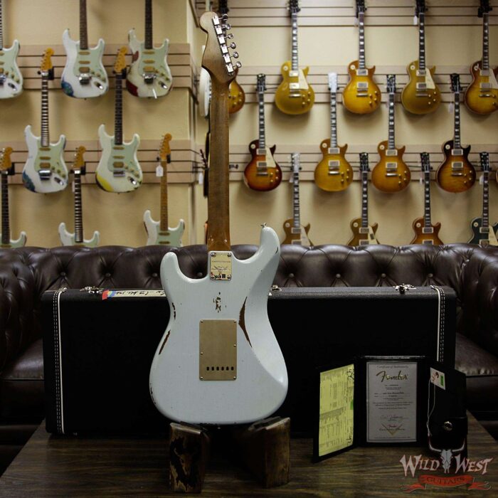 Fender Custom Shop 1960 Roasted Stratocaster Relic AAA Rosewood Fingerboard Faded Sonic Blue - Image 16