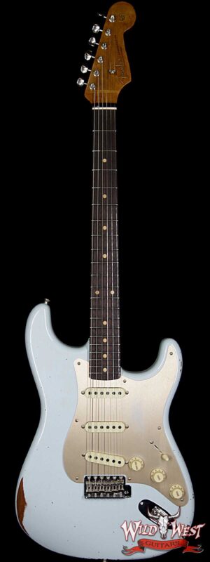 Fender Custom Shop 1960 Roasted Stratocaster Relic AAA Rosewood Fingerboard Faded Sonic Blue