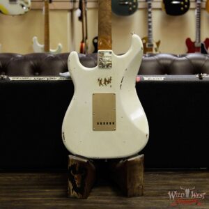 Fender Custom Shop 30th Anniversary LTD Roasted 1960 Stratocaster Relic Birdseye Neck Rosewood Board Aged Olympic White - Image 15