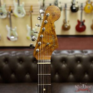 Fender Custom Shop 30th Anniversary LTD Roasted 1960 Stratocaster Relic Birdseye Neck Rosewood Board Aged Olympic White - Image 10