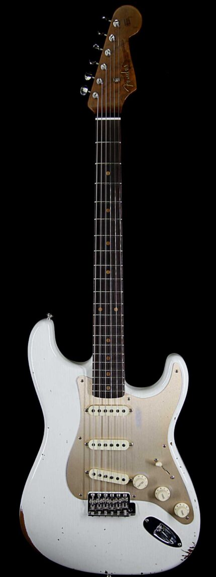 Fender Custom Shop 30th Anniversary LTD 1960 Stratocaster Relic Roasted Birdseye Neck Rosewood Board Aged Olympic White