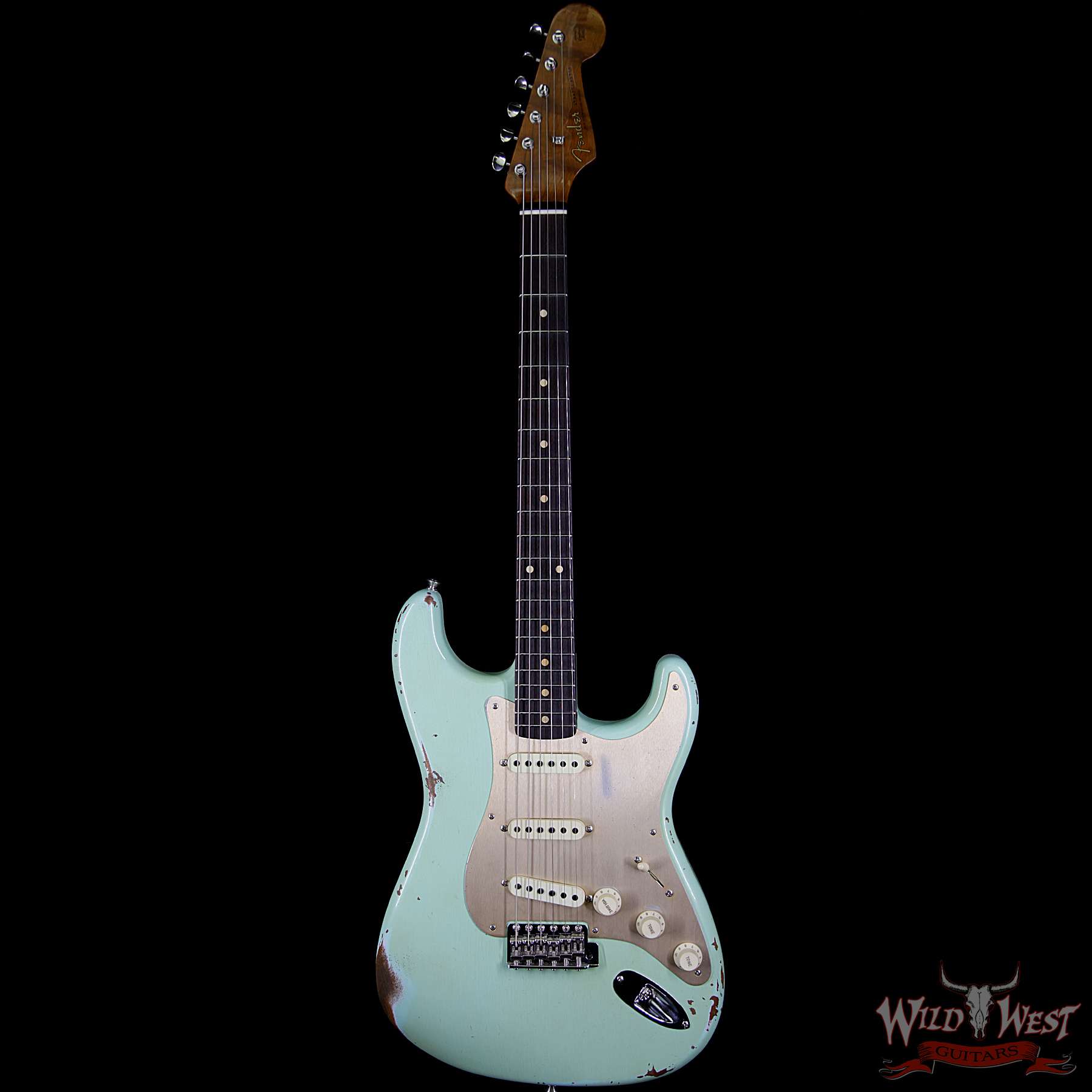 fender-1960strat-rstd-relic-rw-agedsurfgreen-cz538708-bf__wwg.jpg Fender Custom Shop 30th Anniversary 1960 Stratocaster Relic Roasted Birdseye Neck Rosewood Board Aged Surf Green - Image 6