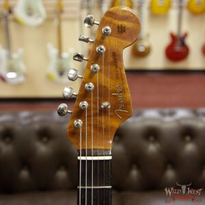 Fender Custom Shop 30th Anniversary 1960 Stratocaster Relic Roasted Birdseye Neck Rosewood Board Aged Surf Green - Image 10