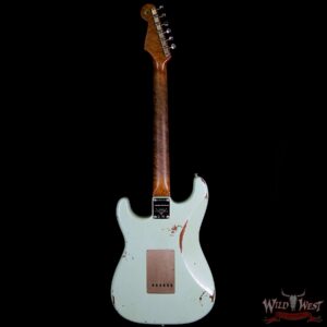 Fender Custom Shop 30th Anniversary Roasted 1960 Stratocaster Relic Birdseye Neck Rosewood Board Aged Surf Green - Image 7