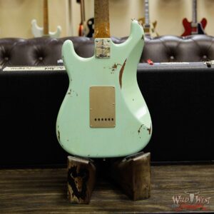 Fender Custom Shop 30th Anniversary Roasted 1960 Stratocaster Relic Birdseye Neck Rosewood Board Aged Surf Green - Image 15