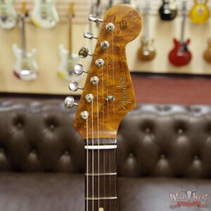 Fender Custom Shop 30th Anniversary Roasted 1960 Stratocaster Relic Birdseye Neck Rosewood Board Aged Surf Green - Image 10