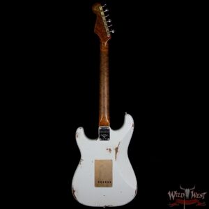 Fender Custom Shop 30th Anniversary LTD 1960 Stratocaster Relic Roasted Birdseye Neck Rosewood Board Faded Sonic Blue - Image 6