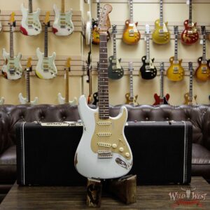 Fender Custom Shop 30th Anniversary LTD 1960 Stratocaster Relic Roasted Birdseye Neck Rosewood Board Faded Sonic Blue - Image 11