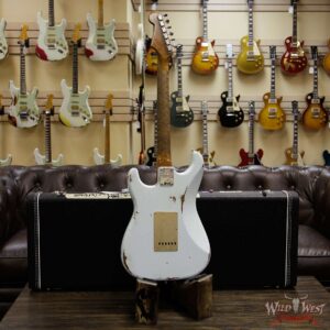 Fender Custom Shop 30th Anniversary LTD 1960 Stratocaster Relic Roasted Birdseye Neck Rosewood Board Faded Sonic Blue - Image 15