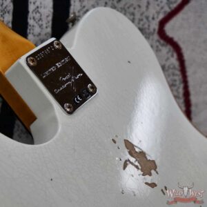 Fender Custom Shop Limiited Edition 1960 Telecaster Relic Aged Olympic White 7.30 LBS - Image 14