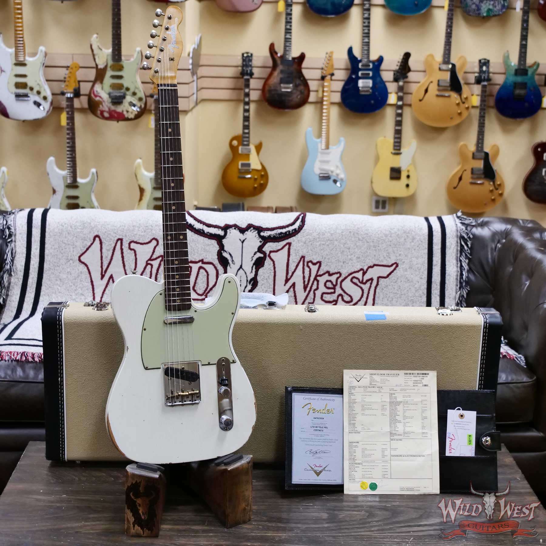 fender-1960tele-d1__wwg.jpg Fender Custom Shop Limiited Edition 1960 Telecaster Relic Aged Olympic White 7.30 LBS - Image 6