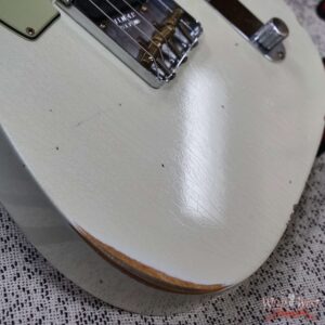 Fender Custom Shop Limiited Edition 1960 Telecaster Relic Aged Olympic White 7.30 LBS - Image 12