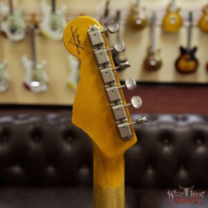 Fender Custom Shop 1961 Stratocaster Heavy Relic Slab Rosewood Fingerboard Vintage White - Image 14