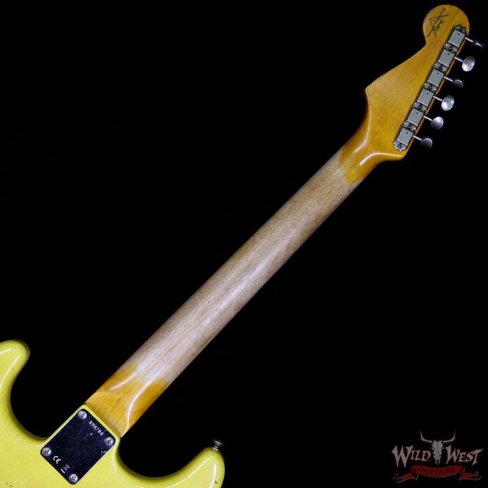 Fender Custom Shop 1961 Stratocaster Heavy Relic AAA Rosewood Fingerboard Graffiti Yellow - Image 11