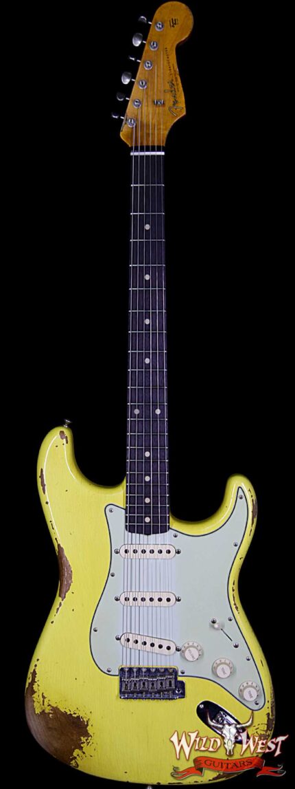 Fender Custom Shop 1961 Stratocaster Heavy Relic AAA Rosewood Fingerboard Graffiti Yellow