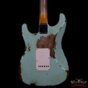 Fender Custom Shop 1961 Stratocaster Heavy Relic Slab Rosewood Fingerboard Surf Green - Image 7