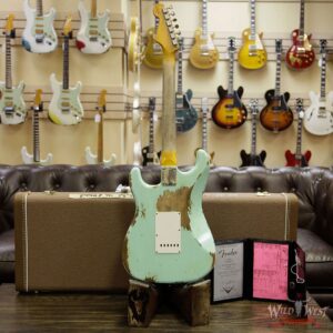 Fender Custom Shop 1961 Stratocaster Heavy Relic Slab Rosewood Fingerboard Surf Green - Image 16