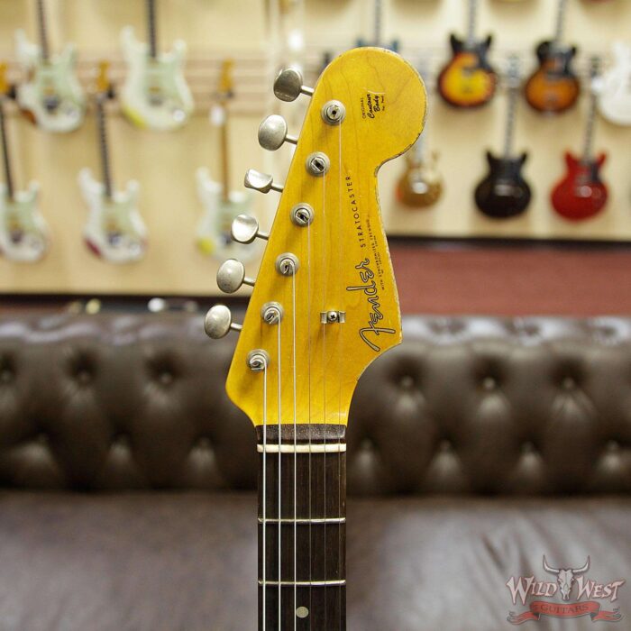 Fender Custom Shop 1961 Stratocaster Heavy Relic Slab Rosewood Fingerboard Surf Green - Image 10