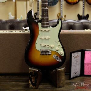Fender Custom Shop 1961 Stratocaster Journeyman Relic with Dirty Neck Rosewood Fingerboard 3 Tone Sunburst - Image 11