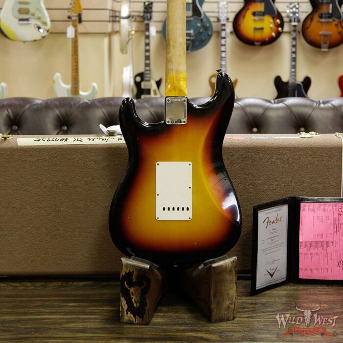 Fender Custom Shop 1961 Stratocaster Journeyman Relic with Dirty Neck Rosewood Fingerboard 3 Tone Sunburst - Image 15