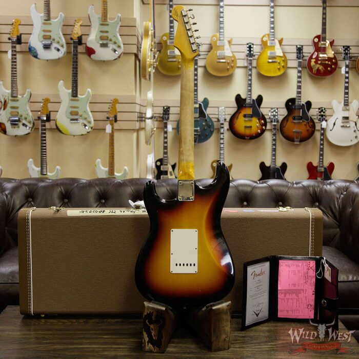Fender Custom Shop 1961 Stratocaster Journeyman Relic with Dirty Neck Rosewood Fingerboard 3 Tone Sunburst - Image 16