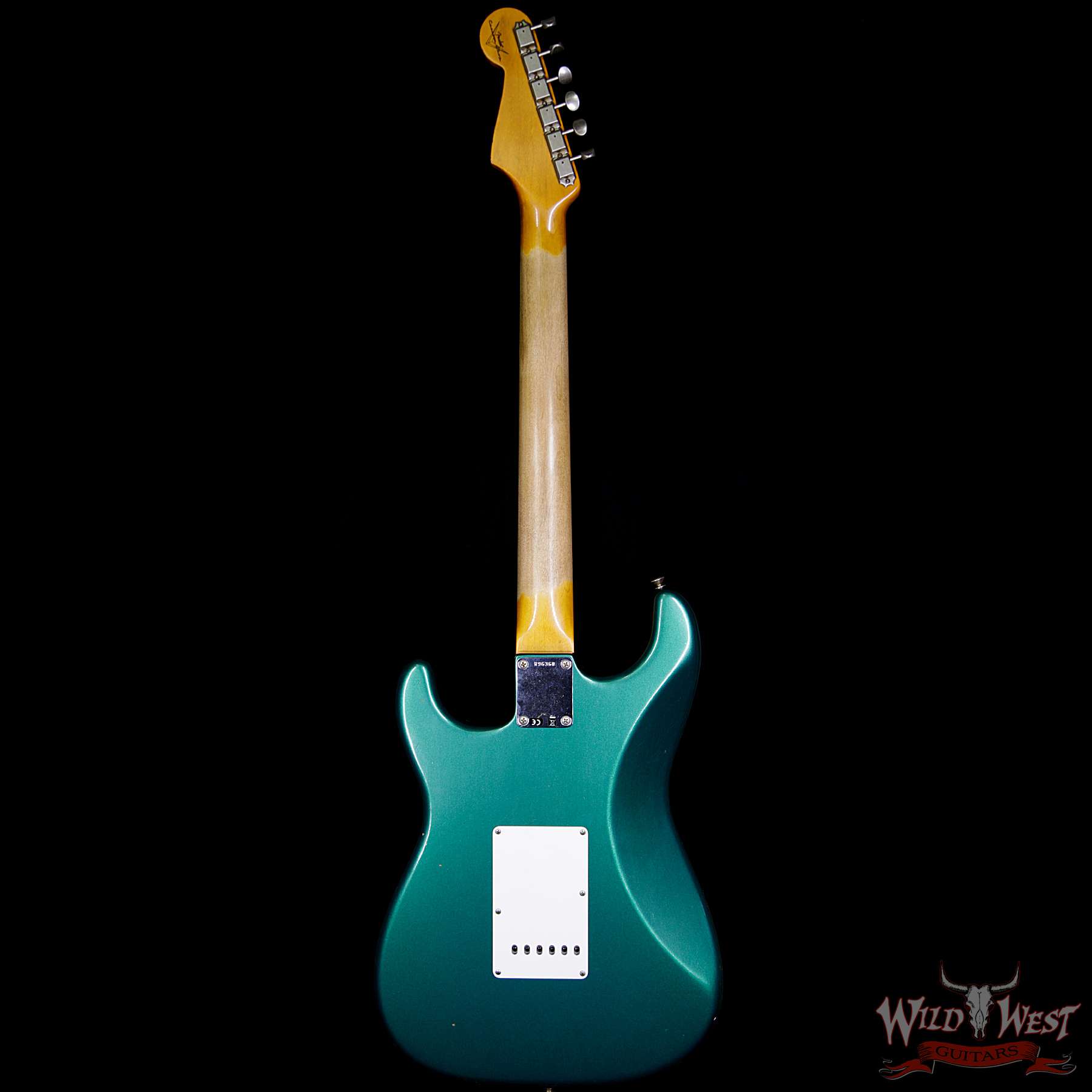 fender-1961strat-jrn-rw-brg-r96360-bb__wwg.jpg Fender Custom Shop 1961 Stratocaster Journeyman Relic with Dirty Neck British Racing Green - Image 6