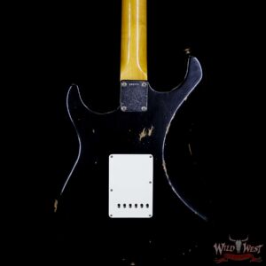 Fender Custom Shop 1961 Stratocaster Journeyman Relic with Dirty Neck Slab Rosewood Fingerboard Black - Image 7