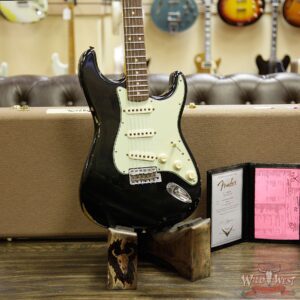 Fender Custom Shop 1961 Stratocaster Journeyman Relic with Dirty Neck Slab Rosewood Fingerboard Black - Image 11