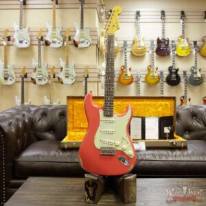 2018 Fender Custom Shop 1961 Stratocaster Relic Rosewood Slab Fingerboard Fiesta Red - Image 12