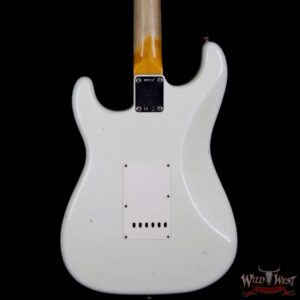 Fender Custom Shop 1961 Stratocaster Jouneyman Relic with Dirty Neck Slab Rosewood Board Olympic White - Image 7