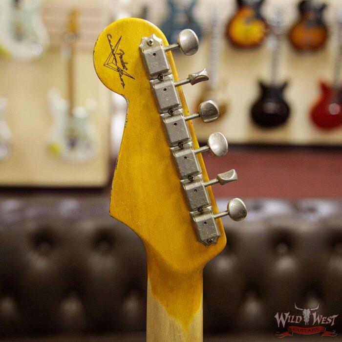 Fender Custom Shop 1961 Stratocaster Jouneyman Relic with Dirty Neck Slab Rosewood Board Olympic White - Image 14